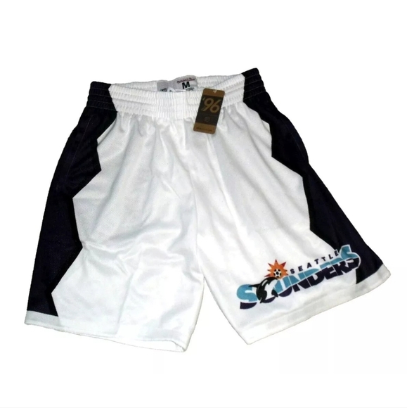 Seattle Sounders Mls Soccer Mitchell & Ness Mens Shorts sz. Medium New Tags $85 - Picture 1 of 5